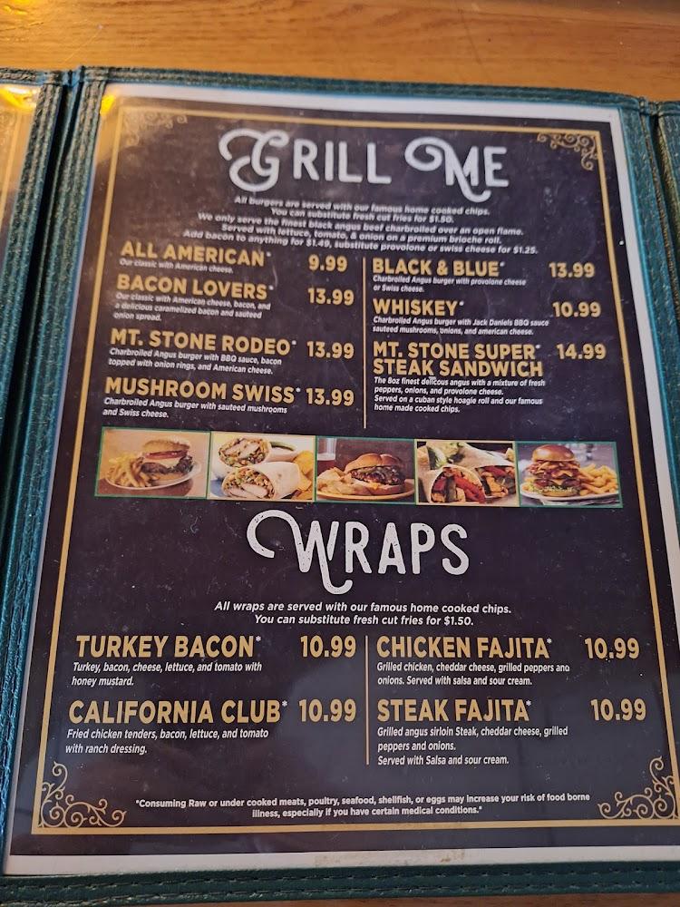 Mountain Stone Inn Menu image 4